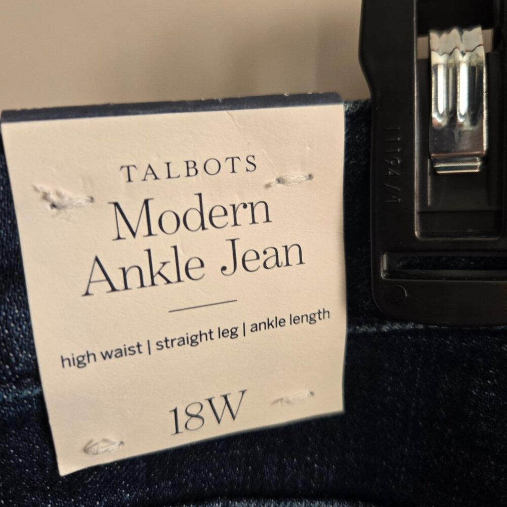 Womens NWT Talbots Ankle Jeans - 18W - Picture 3 of 6